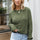 Cable-Knit Round Neck Dropped Shoulder Sweater Trendsi Hanalas