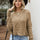 Cable-Knit Round Neck Dropped Shoulder Sweater Trendsi Hanalas