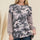 Celeste Full Size Camo Print High-Low T-Shirt with Stripe Sleeves Trendsi Hanalas