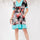 Celeste Full Size Floral Surplice Short Sleeve Dress with Pockets Plus Size | Hanalas