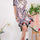 Celeste Full Size Paisley Print Short Sleeve Mini Dress with Pockets Plus Size | Hanalas