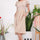 Celeste Plus Size Polka Dot Round Neck Flutter Sleeve Midi Dress | Hanalas
