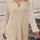 Collared Neck Long Sleeve Sweater Dress with Pockets | Hanalas