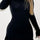 Contrast Trim Long Sleeve Mini Dress | Hanalas