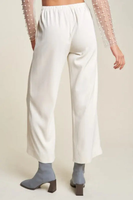 Davi & Dani Wide Leg Mid-Rise Pants | Hanalas