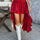 Devine High-Low Ruched Layered Skirt | Hanalas