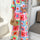 Devine Printed Collared Neck Half Sleeve Top and Pants Set | Hanalas
