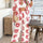 Devine Printed Collared Neck Half Sleeve Top and Pants Set | Hanalas