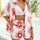 Devine Printed Collared Neck Half Sleeve Top and Shorts Set | Hanalas