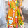 Devine Printed Johnny Collar Button Down Short Sleeve Midi Shirt Dress | Hanalas