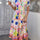 Devine Printed Johnny Collar Button Down Short Sleeve Midi Shirt Dress | Hanalas