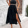 Devine Ruffled Slit Sleeveless Midi Dress | Hanalas