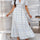 Devine Smocked Printed V-Neck Short Sleeve Maxi Dress | Hanalas