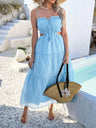 Devine Tie Back Cami Midi Dress | Hanalas