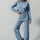 Double Take Full Size Checkered Round Neck Top and Pants Set | Hanalas