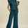 Double Take Full Size Texture Ruffle Short Sleeve Top and Wide Leg Pants Set | Hanalas