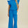 Double Take Full Size Texture Ruffle Short Sleeve Top and Wide Leg Pants Set | Hanalas