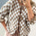 Double Take Tied Checkered Dropped Shoulder Flounce Sleeve Cardigan Trendsi Hanalas