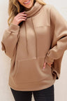 Drawstring Turtleneck Long Sleeve Sweatshirt Trendsi Hanalas