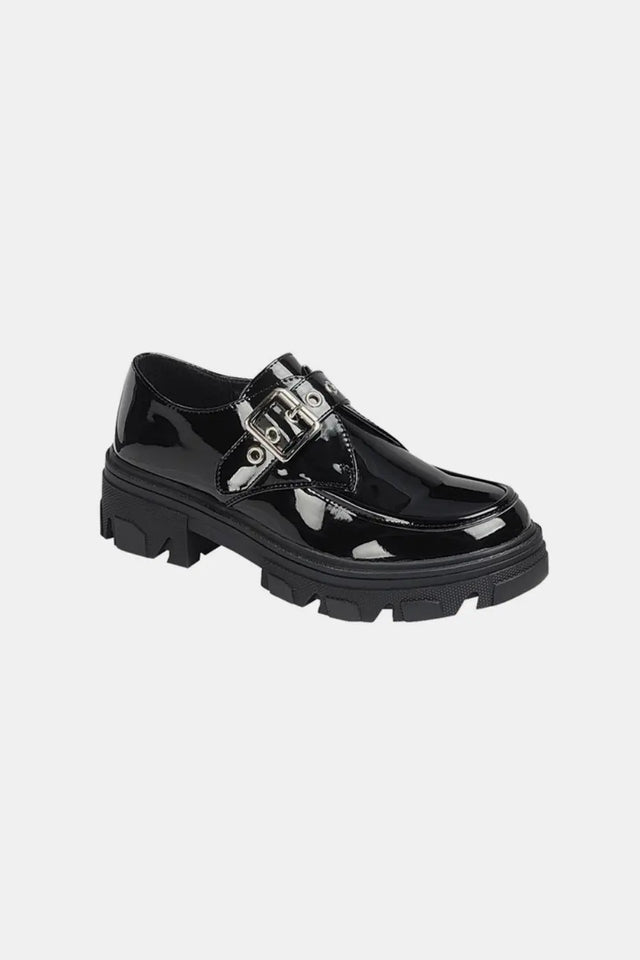 Forever Link Buckled Platform Lug Sole Loafers Trendsi Hanalas