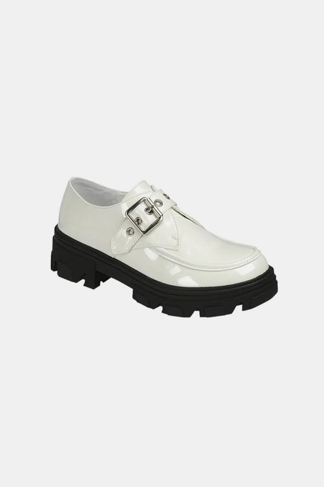 Forever Link Buckled Platform Lug Sole Loafers Trendsi Hanalas