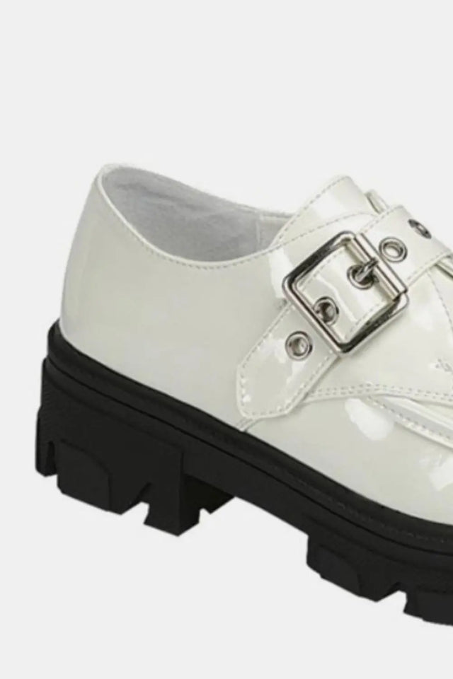 Forever Link Buckled Platform Lug Sole Loafers Trendsi Hanalas