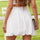 Frill Smocked Mini Skirt | Hanalas