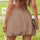 Frill Smocked Mini Skirt | Hanalas