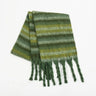 Fringe Contrast Striped Polyester Scarf Trendsi Hanalas