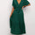 Front Tie Short Sleeve Tiered Midi Dress | Hanalas