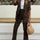 Full Size Leopard Lapel Collar Long Sleeve Blazer and Pants Set | Hanalas