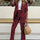 Full Size Leopard Lapel Collar Long Sleeve Blazer and Pants Set | Hanalas