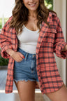 Full Size Plaid Collared Neck Long Sleeve Shirt Trendsi Hanalas