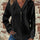 Full Size Texture Button Detail Drawstring Long Sleeve Hoodie | Hanalas