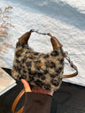 Fuzzy Polyester Mini Handbag with Zipper Trendsi Hanalas