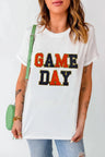 GAME DAY Round Neck Short Sleeve T-Shirt Trendsi Hanalas