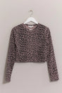 HYFVE Animal Print Snap Down Crop Cardigan Trendsi Hanalas