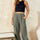 Hailey & Co Textured Rib Cargo Pants Trendsi Hanalas