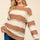 Haptics Striped Contrast Distressed Sweater Trendsi Hanalas