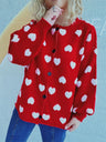 Heart Button Up Long Sleeve Cardigan Trendsi Hanalas