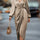 High-Low Surplice Balloon Sleeve Midi Dress | Hanalas