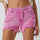 High Rise Crossover Waist Denim Shorts | Hanalas