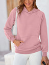 Kangaroo Pocket Long Sleeve Hoodie Trendsi Hanalas