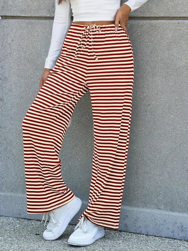 Lovelet Striped Wide Leg Pants Trendsi Hanalas