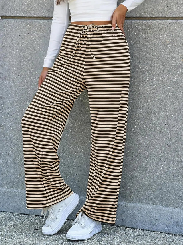 Lovelet Striped Wide Leg Pants Trendsi Hanalas