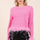 Mittoshop Feather Trim Long Sleeve Crop Hacci Knit Top Trendsi Hanalas