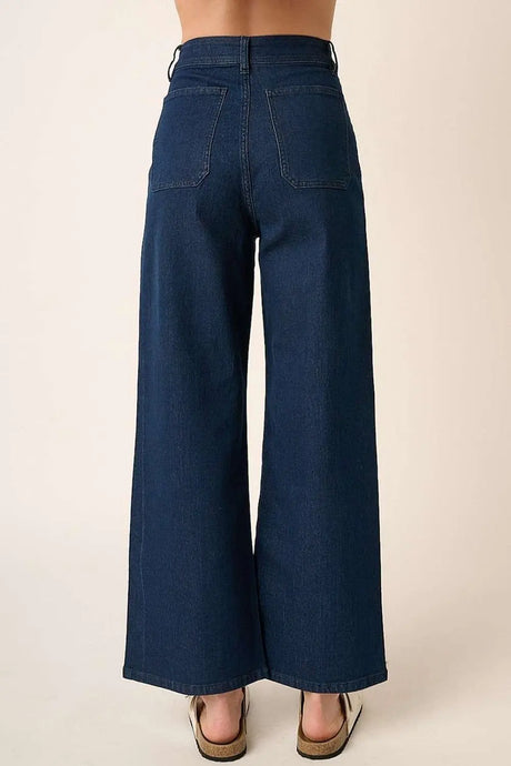 Mittoshop High Waist Wide Leg Jeans Trendsi Hanalas