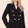 Mittoshop Plaid Texture Double-Breasted Long Sleeve Blazer | Hanalas