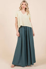 Mittoshop Pleated Wide Leg Pants Trendsi Hanalas