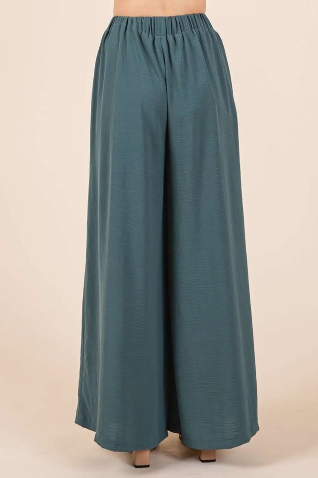 Mittoshop Pleated Wide Leg Pants Trendsi Hanalas